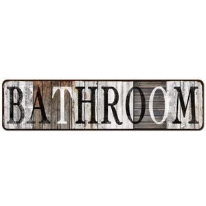 Bathroom Wall Art Decor Bathroom Sign Inspirational Motto Grey Wall Decor🐶